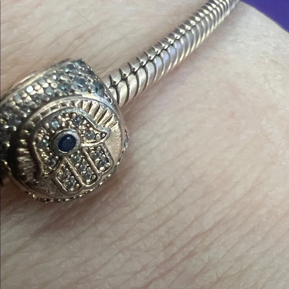 Pandora Gold and Multicolor Charm Bracelet - Picture 11 of 14